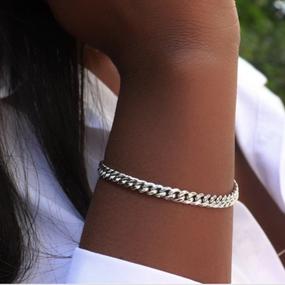 Stainless Cuban Link Bracelet 3mm